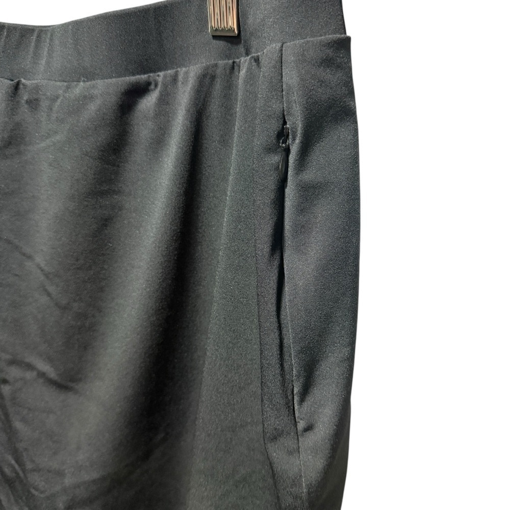 HydroChic Ruched Runner Swim Skirt 2X Black Skirted Leggings Modest UPF Beach - Picture 7 of 14